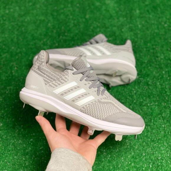 adidas Other - Adidas Ultraboost DNA 5.0 Low Mens Baseball Cleat Shoes Gray ID9602 NEW Multi Sz